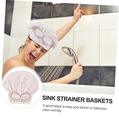 ABOOFAN Touca De Banho Com 6 Peças Toalha De Cabeça Fofa Toalha De Banho De Microfibra Touca De Cabe