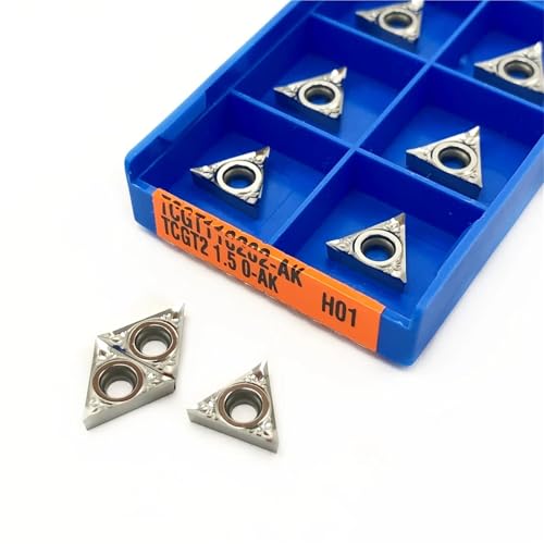 10 piezas insertos de torneado TCGT110202-AK H01 aluminio miniatura 3