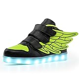 Aizeroth USB Carga 7 Colores LED Zapatos Ligero Transpirable Luminosas Flash Deporte de Zapatillas con Luces Los Mejores Zapatillas de Deporte de la Mascarada para Día del Niño Regalos