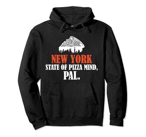 New York state of Pizza mind, pal Sudadera con Capucha