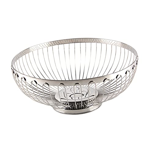 Holibanna Puesto De Cesta De Frutas Almacenamiento De Frutas y Verduras Cesta De Frutas Escalonada Para Encimera. Tazón De Frutas Bandeja Colador Canasta De Frutas De Cinco Capas Silver