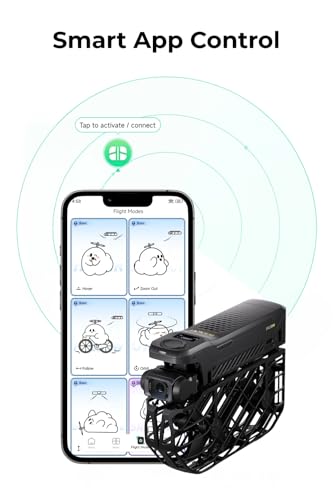 hoverair x1 promax 8k action flying camera foldable drone with camera with 42 kmh follow speed 10 fully automatic flight modes fly anywhere with omniterrain smoothcapture 20basic combo