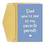 Funny Father’s Day Card for Favorite Dad, Fathers Day Gift for Favorite Child, Dad Birthday Card, Yo