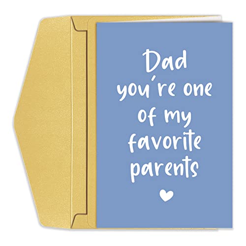Funny Father’s Day Card For Favorite Dad, Fathers Day Gift For Favorite Child, Dad Birthday Card, You’re One Of My Favorite Parents #TOP13