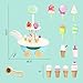 Wooden Ice Cream Truck Toy Playset with Ice Cream Toys,Ice Cream Cart Toys for Toddlers and Kids 3-7,Learning Toys for Boys & Girls, Daycare/Preschool Educational Toys,Pretend Play Toys