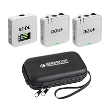 Digital 2-channel wireless microphone system: two transmission modules - one reception module Ideal for videographers / interviews / podcasts / presentations / streaming Range up to 260 m / fee and registration-free 2.4 GHz band Connection option for...