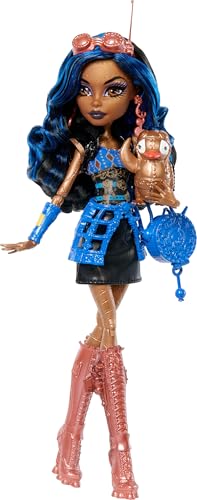 Monster High Boo-riginal Creeproduction Doll, Robecca Steam Collectible Reproduction with Doll Stand, Diary, and Pet Penguin Captain Penny