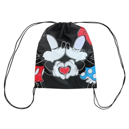 Jerry Leigh Disney Mickey Minnie Couple Kiss Drawstring Backpack Bag3