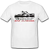 Design/Druck aus Deutschland SPZ Marder Schützenpanzer Marder Bundeswehr - T Shirt #7276, Größe:3XL, Farbe:Weiß