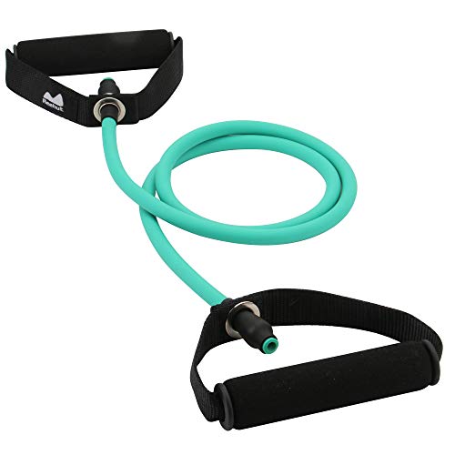 Reehut Single Resistance Band Exercise Tube With Handle, Door Anchor And Manual, For Resistance Training, Physical Therapy, Home Workouts, Fitness, Pilates, Boxing Strength Training - Green #TOP1