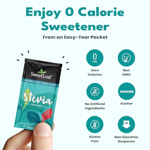 Sweetleaf SWPL 70 Stevia Packets - Zero Calorie Stevia Powder, No Bitter Aftertaste, Sugar Substitute thumb #4