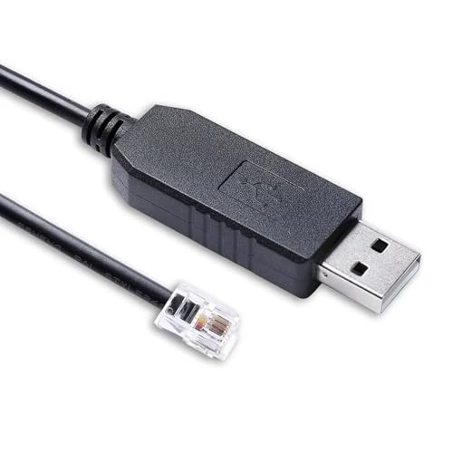 USB RS232 to RJ10 4P4C Control Cable with CP2102 Chip for Meade ETX-125 ETX-90 ETX-70 LXD-75 LX90 Autostar Audiostar Upgrade Cable (3m)