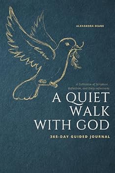 Paperback A Quiet Walk With God: 365-Day Guided Journal Book