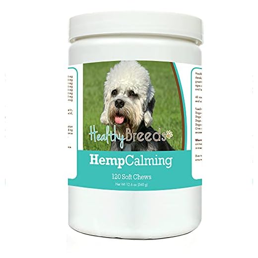 Healthy Breeds Dandie Dinmont Terrier Hemp Calming Soft Chews for Dogs 120 Count