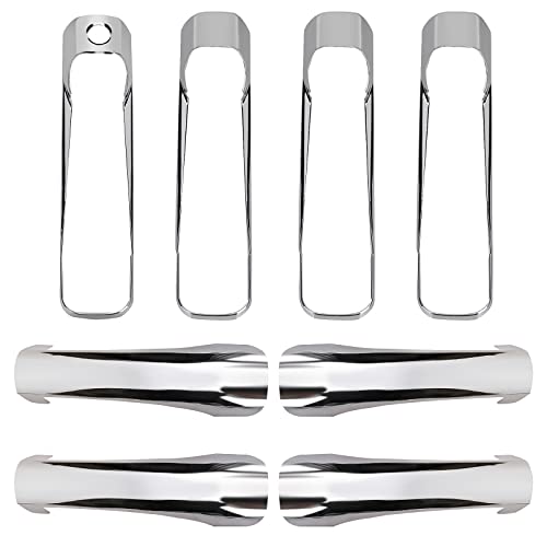 Image of Tutor Auto Chrome Door Handle Covers for 2009-2018 Dodge Ram 1500 2500 3500