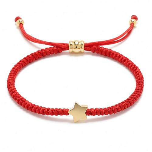 Cherry Tree Collection Lucky Red String - Star Bracelet - for Protection & Good Luck – Adjustable Red Thread Bracelet for Men & Women, Bracelet for Protection, Luck and Abundance