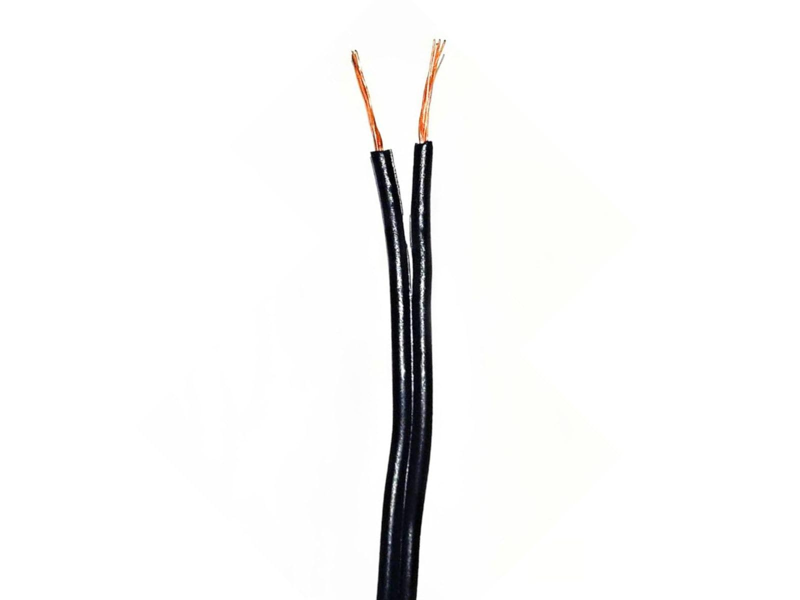 Cavo Piattina Nero 2x0,50 mm² – Filo Elettrico Piatto per Lampade Industrial, Sospensioni e Strutture in Ferro – 10 Metri – 250V - Prometeo Electronics
