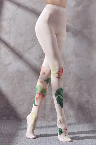 Image of Sahabowi Women's Sheer Tights, Digital Print Designs Stockings