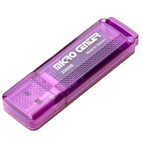 Image of Micro Center SuperSpeed 256GB USB 3.0 Flash Drive Gum Size Memory Stick Thumb Drive Data Storage Jump Drive (256G)
