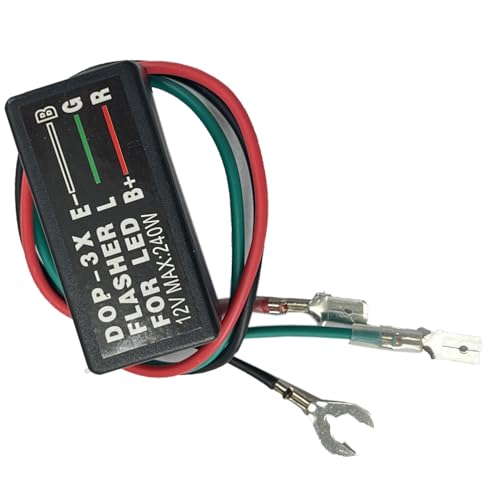 DEVMO 3 Pin 12V 240W Electronic LED Flasher Relay for Car Motorcycle Turn Signal Blinker Light Bulbs