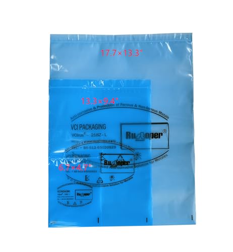 Anti-rust zipper bag VCI Bag for jewelry, metals (17.7×13.3"×4mil 10pcs) by Devonian - Used condition - Image 2