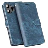 YSONCHAN Custodia per TCL NxtPaper 70 Pro, PU Pelle Cover Protettiva a Portafoglio con Blocco RFID, Flip-top Custodia Antiurto con Magnetica. Blu