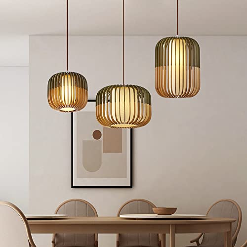 Lampes de chambre en bambou à longueur réglable pour petits espaces