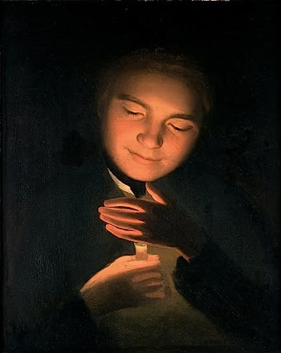Toile George Romney le frère des artistes tenant une bougie | Impression murale salon 60x90cm