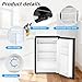 Antarctic Star 4.4 Cu.Ft Compact Refrigerator,Mini Fridge Single Door with Adjustable Thermostat,Removable Glass Shelves for Apartment/Dorm/Office,BLACK