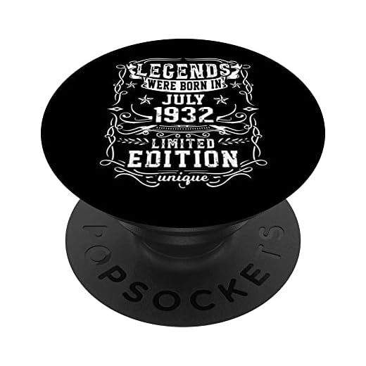 Cumpleaños Julio 1932 Edición Limitada Regalo Legend July PopSockets PopGrip Intercambiable