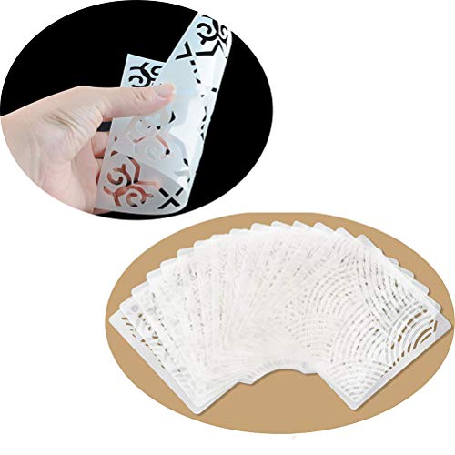 57 Pieces Cookie Stencil Set, Uspacific Cookie Stencil Cakes Baking Templates Floral Leaf Cake Stencil For Cookie Cupcake Fondant Scrapbooks Crafts Decor #TOP3