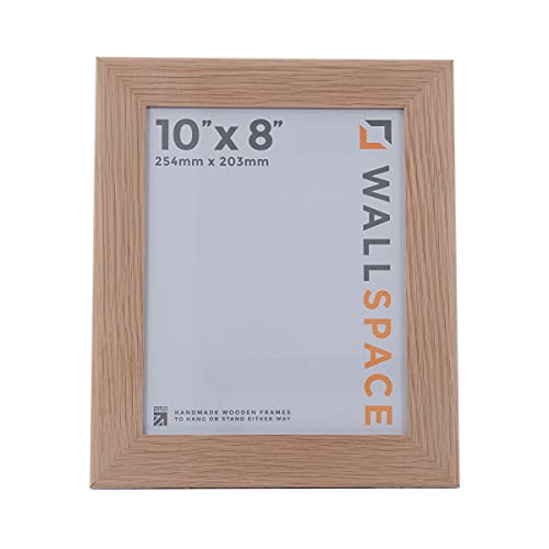 Wall Space Wide 10x8 Oak Picture Frame, Wide Frame Oak - Image 3