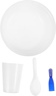 1 Set Prison Use Utensils Bowl Cup Spoon Toothbrush for Safe Daily Needs Correctional Facilities Easy to Clean Minimalist Design