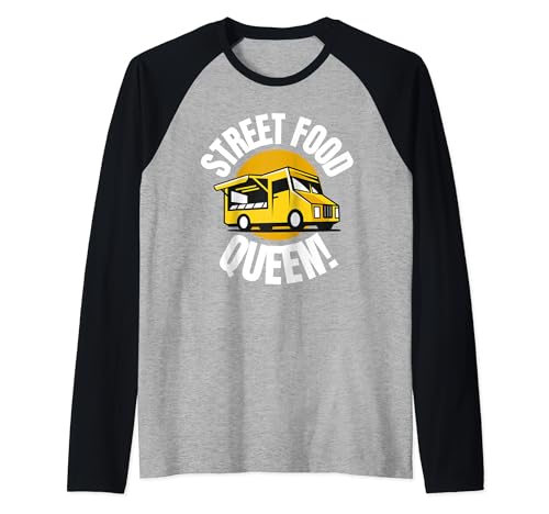 Funny Street Food Queen! Hawker, vendeur de nourriture et chef de rue Manche Raglan