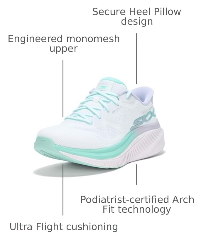 Image of Skechers Women's Max Cushioning Arch Fit Areena Hands Free Slip-ins