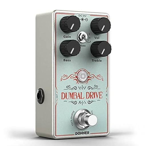 Donner Pedal de overdrive para guitarra Donner, Dumbal Drive para guitarra eléctrica, True Bypass analógico puro | Ya disponible en tu tienda friki favorita! En mundofriki.es!