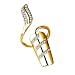 Imagen de Elegabrillia Juego de 4 Anillos Decorativos de Cristal para Uñas