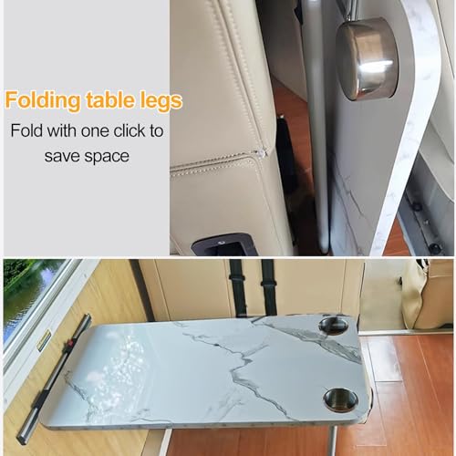 Table pliante camping-car compacte pour optimiser l'espace mural