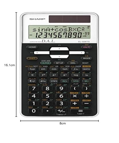 Calculatrice scientifique Sharp EL 506ts orange pour calculs complexes - 3