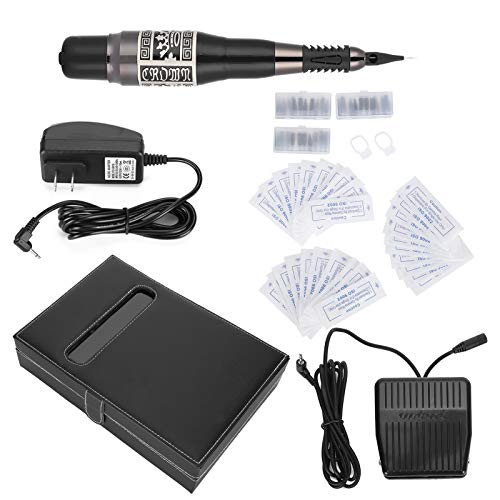 Tattoo Machine, Tattoo Kit Professional Complete Eyeliner Tattoo Machine, Tattoo Gun, for Tattoo Adult Beauty Girl(U.S. regulations)