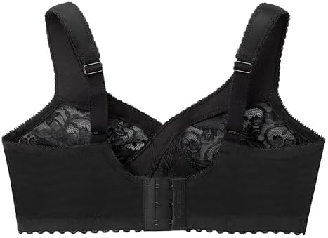 Glamorise Women's Magic Lift Full-Figure Support Bra, Black, 44F — view 4