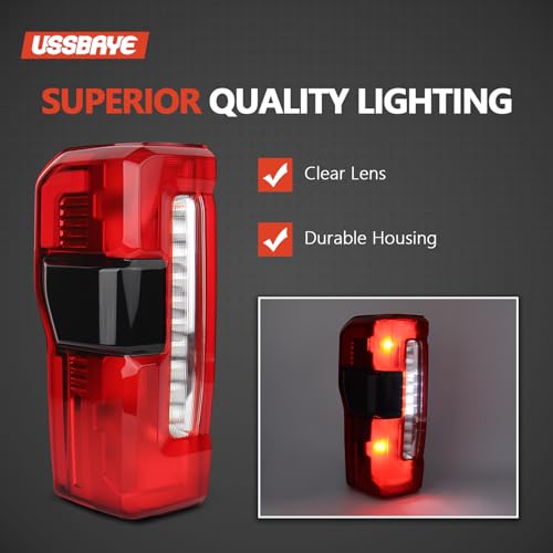 Image of Tail Lights For 2023-2025 Ford Super Duty XLT /LARIAT /King Ranch Left | Ford F250 /F350 /F450 Driver Side Rear Taillights Assembly OE Replace PC3Z13405B ( Halogen W /Blind Spot Bracket W /O Radar)