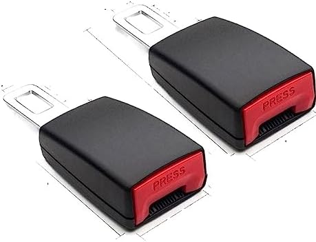 1Pcs/2pcs Car Safety Belt Extender Seat Belt Cover Seat Belt Padding Extension Buckle Plug Buckle Seatbelt Clip Car Accessories (Color : 2pcs)