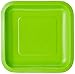 Creative Converting Touch of Color 18 Count Square Paper Lunch Plates, Fresh Lime