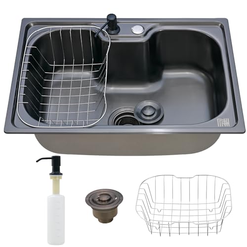Holtter Kit Cuba Cozinha Gourmet Aço Inox Resistente Corrosão Acompanha Acessórios Elegante Fácil Li