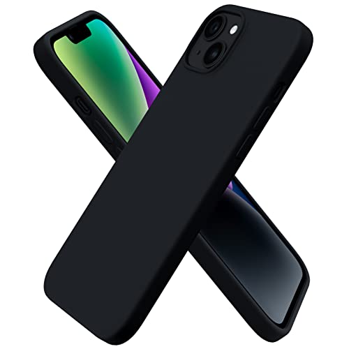 ORNARTO Compatible with iPhone 14 Plus Case 6.7, Slim Liquid Silicone 3 Layers Full Covered Soft Gel Rubber Phone Case Protective Cover 6.7 Inch-Black by ORNARTO - Used condition - US$6.11