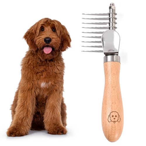 We Love Doodles Dog Dematting Brush & Rake, Detangler Brush