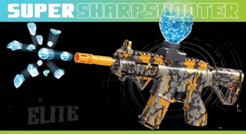 Image of Kammateswara Automatic Gel Blaster Gun in Shooting Gun for Kids with Water Bullets | Outdoor Action Play Shooting Toy for Boys (Elite)