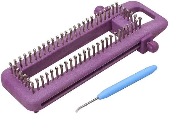 Adjustable Sock Loom Kit Knitting Socks Scarf Hat DIY Hand Craft Tool Plastic - (Color: Purple)