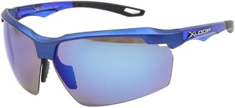 PASTL Mens Sunglasses Half Rim Shield Wrap Around Sports Shades UV400